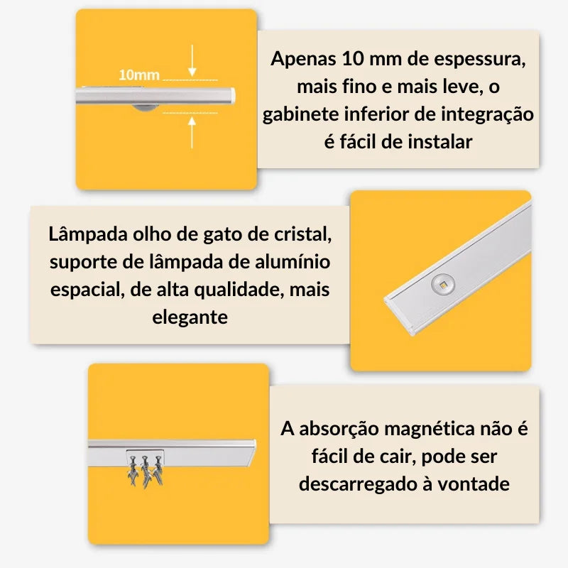 LUZ LED COM SENSOR DE MOVIMENTO