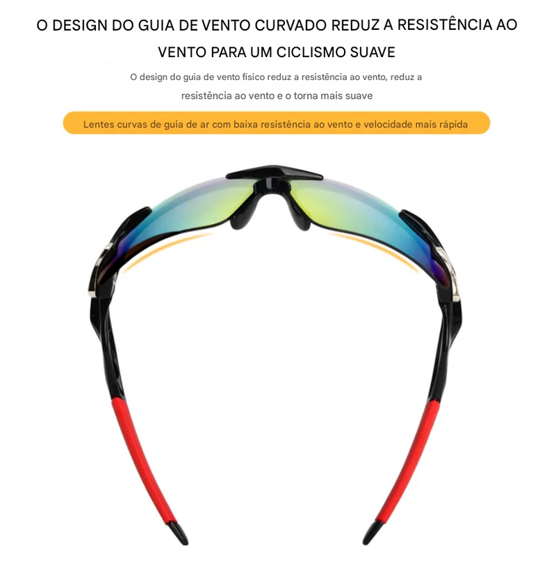 ÓCULOS DE CICLISMO COM PROTEÇÃO UV400